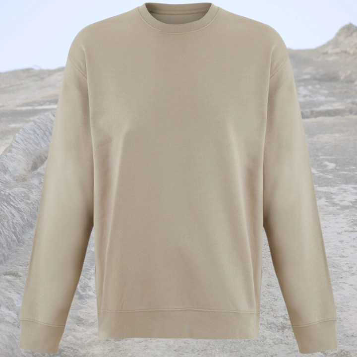 bluza - Sol - unisex - bawełna - organiczna - poliester - z - recyklingu - premium - XS - 3XL - bez - kaptura - jasnobrązowa - rope