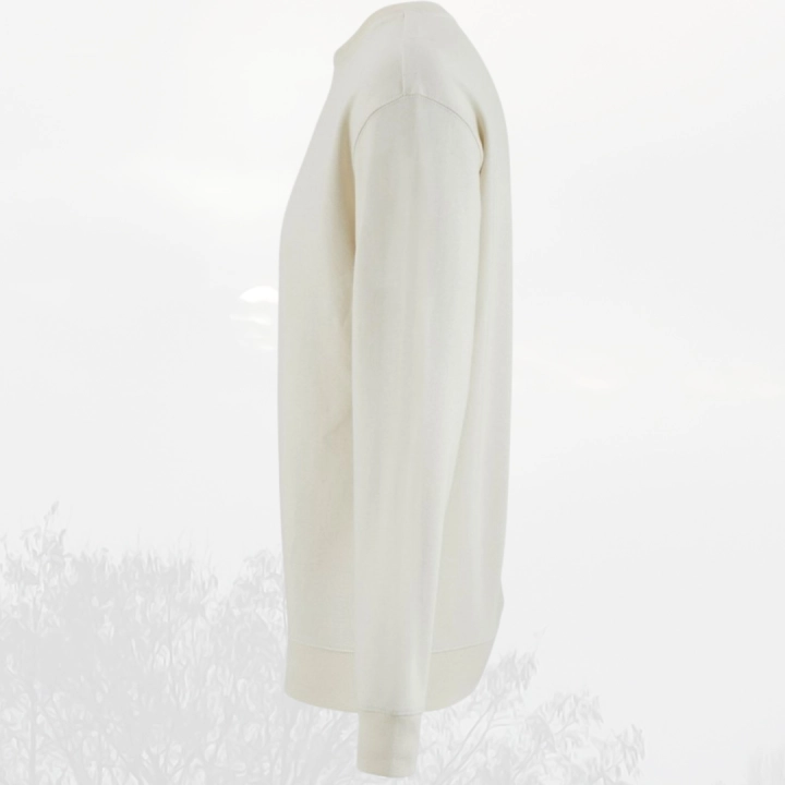 bluza - Sol - unisex - bawełna - organiczna - poliester - z - recyklingu - premium - XS - 3XL - bez - kaptura - kremowa - natural