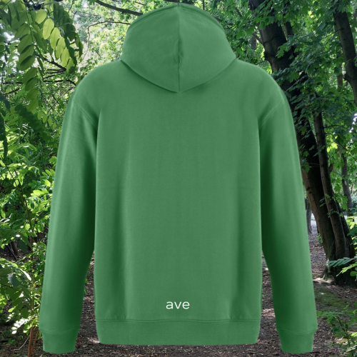 bluza - Angel - unisex - bawełna - organiczna - poliester - z - recyklingu - premium - z - kapturem - zielona - kelly - green - XXS - 3XL - logo