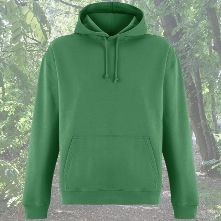 bluza - Angel - unisex - bawełna - organiczna - poliester - z - recyklingu - premium - z - kapturem - zielona - kelly - green - XXS - 3XL