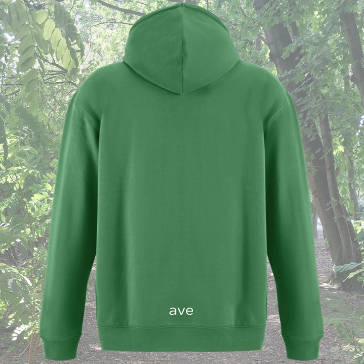 bluza - Angel - unisex - bawełna - organiczna - poliester - z - recyklingu - premium - z - kapturem - zielona - kelly - green - XXS - 3XL - logo