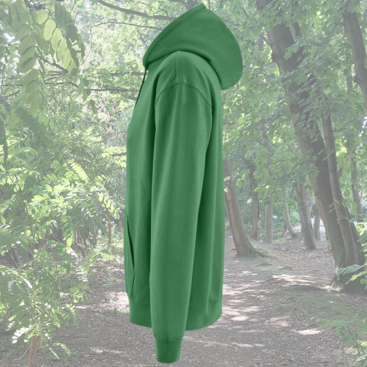 bluza - Angel - unisex - bawełna - organiczna - poliester - z - recyklingu - premium - z - kapturem - zielona - kelly - green - XXS - 3XL