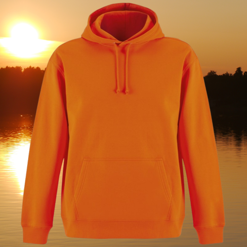 bluza - Angel - unisex - bawełna - organiczna  -poliester - z - recyklingu - premium - z - kapturem - pomarańczowa - orange - XXS - 3XL