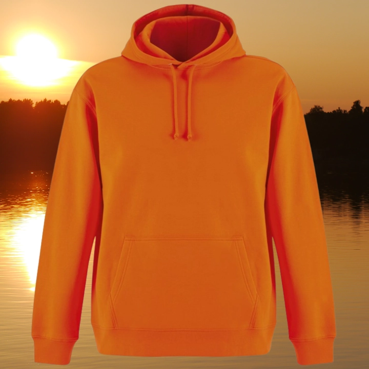 bluza - Angel - unisex - bawełna - organiczna  -poliester - z - recyklingu - premium - z - kapturem - pomarańczowa - orange - XXS - 3XL