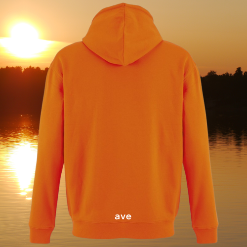 bluza - Angel - unisex - bawełna - organiczna  -poliester - z - recyklingu - premium - z - kapturem - pomarańczowa - orange - XXS - 3XL - logo