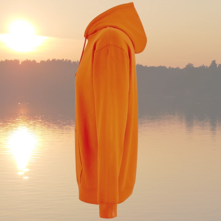 bluza - Angel - unisex - bawełna - organiczna  -poliester - z - recyklingu - premium - z - kapturem - pomarańczowa - orange - XXS - 3XL