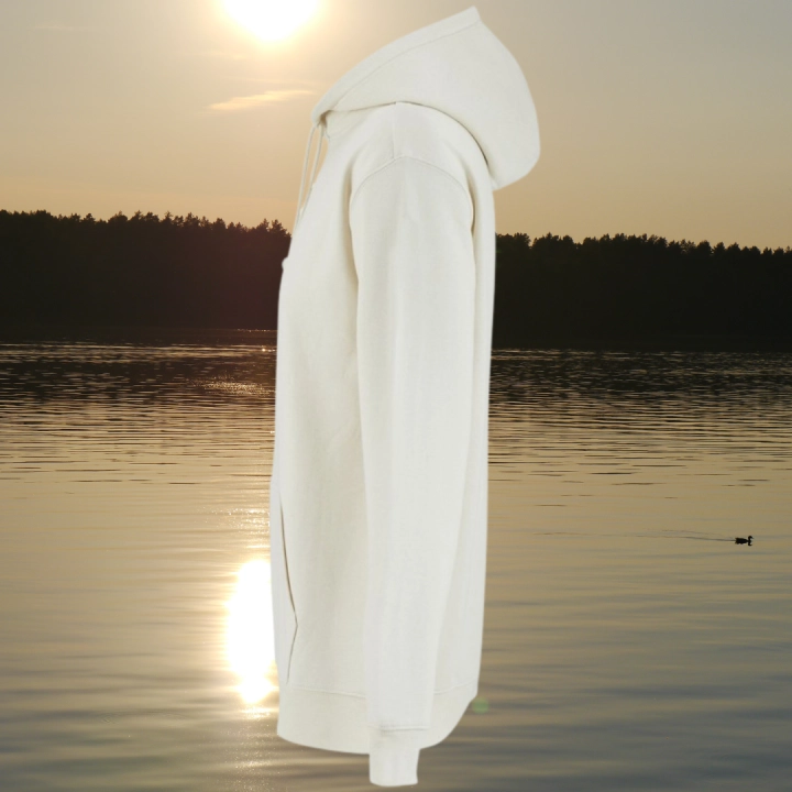 bluza - Angel - unisex - bawełna - organiczna - poliester - z - recyklingu - premium - z - kapturem - beżowa - natural - XXS - 3XL