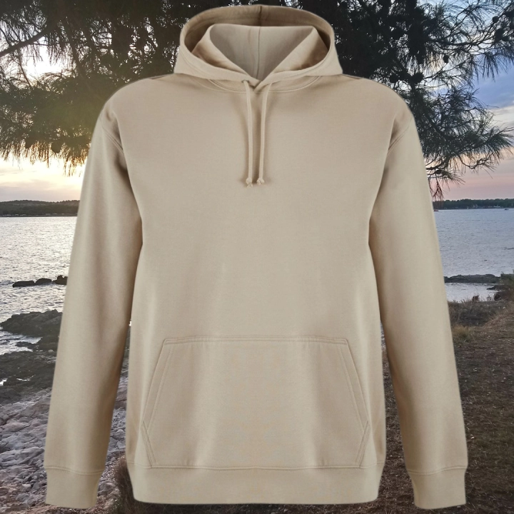 bluza - Angel - unisex - bawełna - organiczna - poliester - z - recyklingu - premium - z - kapturem - brązowa - rope - XXS - 3XL