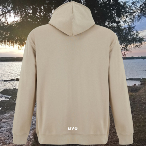 bluza - Angel - unisex - bawełna - organiczna - poliester - z - recyklingu - premium - z - kapturem - brązowa - rope - XXS - 3XL - logo
