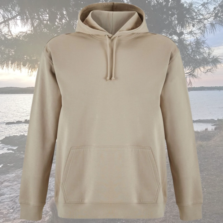 bluza - Angel - unisex - bawełna - organiczna - poliester - z - recyklingu - premium - z - kapturem - brązowa - rope - XXS - 3XL