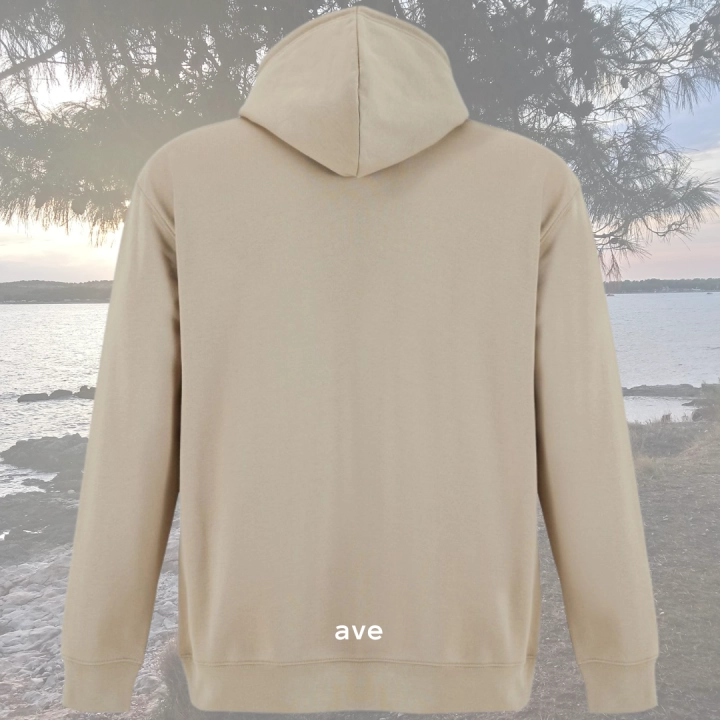 bluza - Angel - unisex - bawełna - organiczna - poliester - z - recyklingu - premium - z - kapturem - brązowa - rope - XXS - 3XL - logo